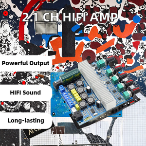 Professional <strong>2</strong>.<strong>1</strong> Channel TPA3116D2 Amplifier Board 5.0 HIFI High Output Power Subwoofer <strong>2</strong>*50W+100W Stereo <strong>Audio</strong> for Home Plastic - Product Image 3