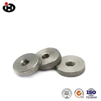 Mur Baut Tipis GB807 304 Stainless Steel dengan Alur (Knurled) untuk Perakitan di Ruang Terbatas