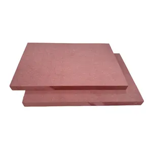 direct deal Low Price High Quality Flame Retardant 18mm Red Medium fiber density board timber wood Fire Protect Function MDF