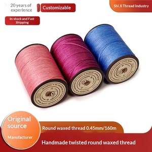 <span class=keywords><strong>Fil</strong></span> <span class=keywords><strong>à</strong></span> <span class=keywords><strong>coudre</strong></span> en polyester ciré tressé fait main <span class=keywords><strong>de</strong></span> 0,45 mm, 160 m, pour la couture <span class=keywords><strong>à</strong></span> la main et les projets <span class=keywords><strong>de</strong></span> bricolage (vente en gros) - Product Image 3