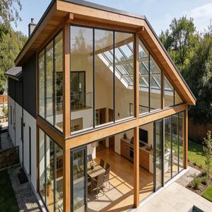 Serre de jardin écologique <span class=keywords><strong>antifongique</strong></span> avec structure en bois, revêtement en PVC, toit transparent, plaque en polycarbonate pour la culture de plantes à domicile - Product Image 5