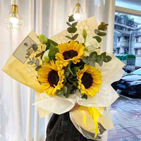 Papier d'emballage mat en gros pour fleurs Translucide Imperméable Style coréen Emballage de bouquet de fleuriste