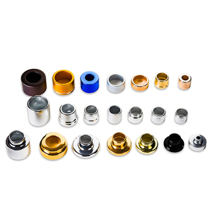 Collar de aluminio con tapa magnética para Perfume, 15mm, color dorado y plateado - Product Image 1