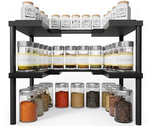 Bán Buôn Đôi Có Thể Điều Chỉnh Tre Bền Vững Hiện Đại Thường Không-Gấp Đa Chức Năng Gia Vị Giá Tổ Chức Lưu Trữ Nhà Bếp - Product Image 1