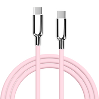2025 usine nouveau câble Usb en Silicone souple de galvanoplastie Type C à Type C 240w câble de charge de téléphone Super rapide pour ipad iphone