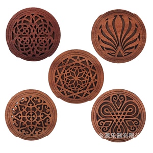 40 41 Inch Folk Electric Guitar Sound Hole Cover Wood Sculpted Anti-Howling Sound Hole Instruments à cordes Parts Accessories - Product Image 2