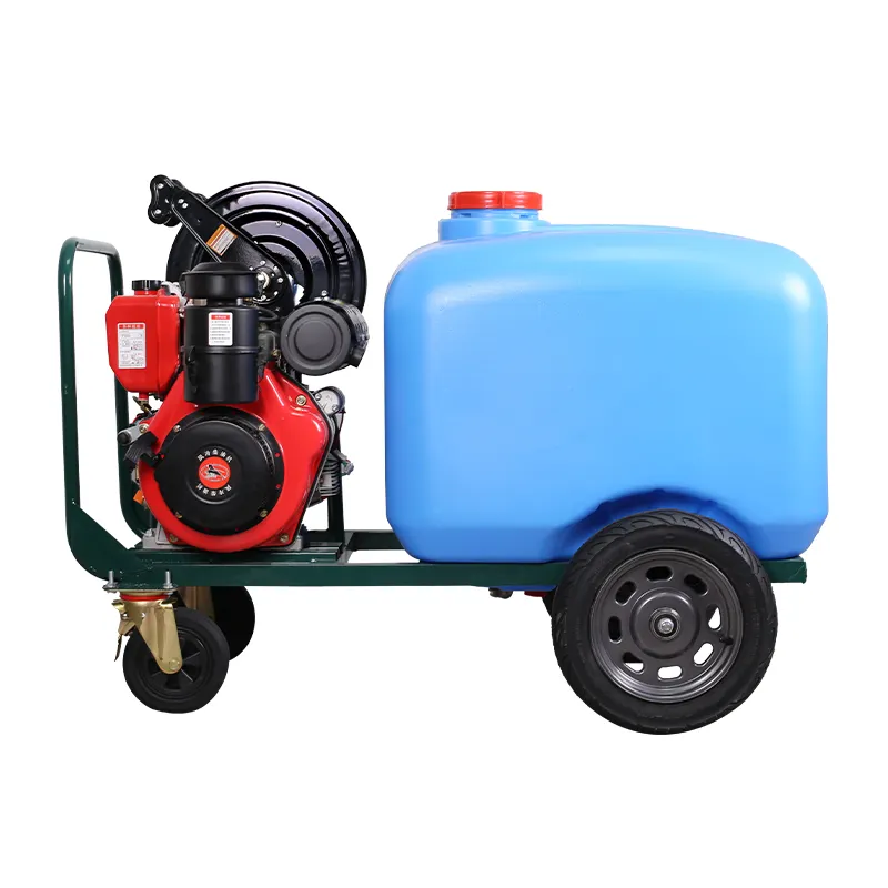 Commercial 160L diesel gasoline powered high pressure cleaner 250bar pressure washers with water tank for roof floor
