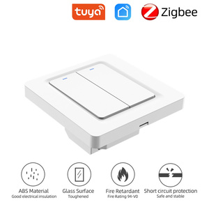 LangYeao kontrol aplikasi jarak jauh ZigBee Tuya tipe 86, sakelar kunci dinding lampu klik pintar Google Home 1/2/3 Gang - Product Image 2