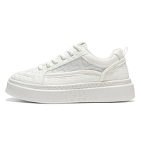 Nouvelles Chaussures Classiques Blanches pour Hommes 2025 – Baskets Confortables à Lacets et à Bout Rond, Tendance Campus Polyvalentes