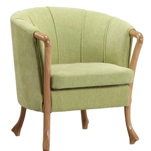 Upholstered Living Room <b>Chair</b> <b>Yellow</b> Green Solid Wood Frame Comfortable Seating For Elderly Home Use - Product Image 4