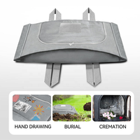 Cercueil pour animaux de compagnie pour soins post-mortem d'urgence à domicile, incluant un sac imperméable pour cadavre et une pochette professionnelle de transport de corps