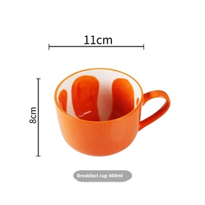 Taza de café de cerámica pintada a mano con sandía, bonita taza clásica de fruta, taza creativa de sandía para café con leche disponible para - Product Image 1