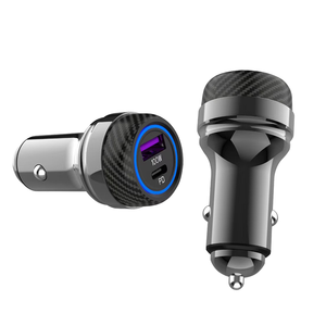 Chargeur de voiture USB rapide 30W, chargeurs rapides en alliage de zinc, type C PD, adaptateur de charge rapide pour téléphone, pour iPhone 16 15 Pro Max - Product Image 1