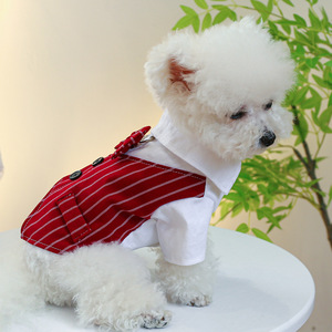 PETCIRCLE Ropa para Mascotas, Trajes para Perros y Gatos, Corbatas de Moño, Esmoquin - Blanco y Negro - Product Image 4