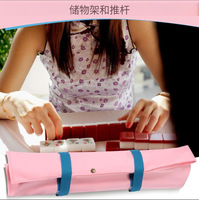 Sac de rangement léger et portable en polyester pour pousse-cartes de Mahjong américain
