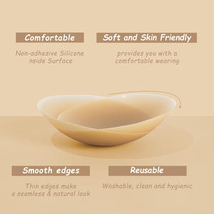 Sujetador Adhesivo Push-Up Sexy para Mujer, Ultrafino, Sin Costuras, Mate, Opaco, Cubrepezones para <span class=keywords><strong>Vestidos</strong></span> sin Espalda - Product Image 3