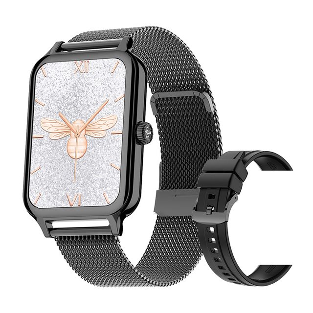 Women Fashion DT V1 Smart Watch BT Call Heart Rate Smart Bracelet IP68 Waterproof AMOLED Screen Smartwatch