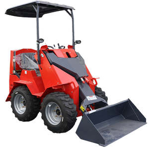 БЕСПЛАТНАЯ ДОСТАВКА Дешевый мини-погрузчик HUADA с сертификатами CE/EPA, новый, компактный, для сада, на гусеничном ходу, с ковшом, траншеекопателем и роторным плугом - Product Image 6