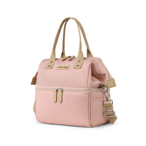 Borsa termica da Picnic esterna isolata a doppio strato alla moda borsa da pranzo portatile impermeabile a spalla singola Oxford - Product Image 2