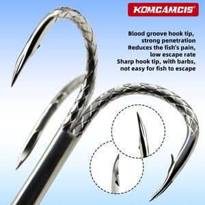 OEM Haute Qualité 4X Strong 8 # Hameçons triples 3/0 tranchants à ardillon, à courbure ronde, en acier à haute teneur en carbone, pour la pêche en mer et la pêche à la traîne - Product Image 4