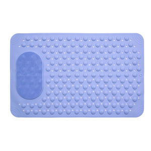 Tapis antidérapant pour salle de bain, tapis de massage en PVC de couleur unie, tapis à ventouses anti-chute pour la maison, imperméable et résistant aux taches - Product Image 5