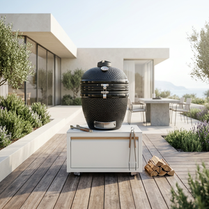 Parrilla Preensamblada con Gabinete de Almacenamiento para Patio, No Requiere Instalación, Perfecta para Reuniones y <span class=keywords><strong>Barbacoas</strong></span> <span class=keywords><strong>en</strong></span> el Patio Trasero - Product Image 2