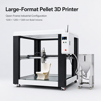 Imprimante 3D industrielle à cadre ouvert pour granulés, nouvelle, volume d'impression 1200x1200x1200mm, extrudeur unique, haute température 300°C, directement de l'usine