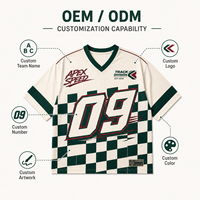 Maillot de course rétro à drapeau à carreaux, chemise en maille oversize pour le sport automobile, vêtement streetwear