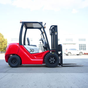 Forklift Diesel 3 Ton Efisiensi Tinggi CE EPA, Forklift Diesel Penggerak 4 Roda untuk Penghijauan Perkotaan Segala Medan, Forklift Diesel Pengangkat Hidrolik - Product Image 1