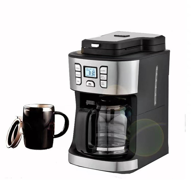 New Updating Smart 15 Cups 2 in 1 Automatic Grinder Brew Programmable Drip Coffee Maker
