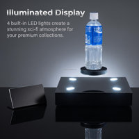 360 Berputar 4LED Cahaya Persegi Levitasi Magnetik Mengambang 1Kg 2Kg Botol Bir Sepatu Tampilan Berdiri dengan Celah Levitasi 50Mm