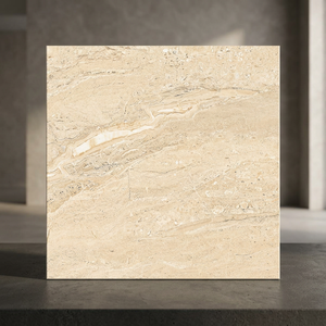 Azulejos de Porcelana Brillante Dyna Marfil de 600x600 mm, Aspecto de Mármol Beige, para Pisos Interiores de Lujo - Product Image 2