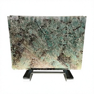 Piedra de Mármol Pulida de Ágata Amarilla y Azul, Diseño Moderno, Gran Losa, para Uso en Hoteles, con Garantía de por Vida - Product Image 1