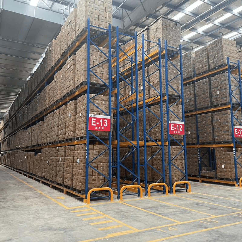 Metal Racking Blue Durable Heavy Duty Steel Beam Rack Boltless Storage System with ...