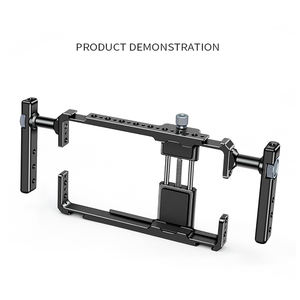 Cage de téléphone portable universelle Video Rig avec poignées latérales Smartphone Handheld Gimbals Video Recording Phone Holder - Product Image 3