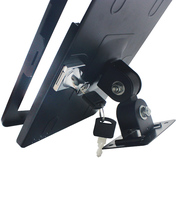 Support mural antivol pour tablette iPad 9,7 pouces avec verrouillage, vis rotative fixée pour iPad 2/3/4 Air/Air 2/Pro 9,7 pouces