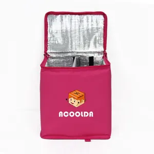 Mochilas térmicas personalizadas à prova d'água para scooter de entrega extra grande, sacolas térmicas para entrega de alimentos, qualidade ODM