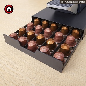 Organisateur moderne en métal pour <span class=keywords><strong>capsules</strong></span> K-Cup, <span class=keywords><strong>Dolce</strong></span> <span class=keywords><strong>Gusto</strong></span>, Nespresso, support pour 45 <span class=keywords><strong>capsules</strong></span>, support pour dosettes de café, <span class=keywords><strong>tiroir</strong></span> de rangement - Product Image 5