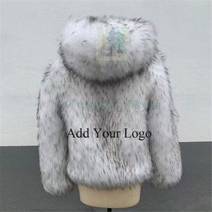 Wholesale Women's <strong>Leo</strong> Print Customer Design Fashion Winter's Faux Fur Coat - Product Image 5