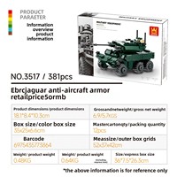 Bloques de Construcción, Partículas Pequeñas, Ladrillos Compatibles, Tanque del Campo de Batalla de la Segunda Guerra Mundial, Vehículo Blindado Panther, Antiaéreo
