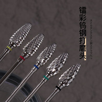 Fraise en acier au tungstène pour manucure, embouts de perceuse à ongles électriques, limes à ongles électriques, embouts de meulage, fraises, accessoires