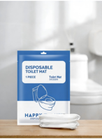 Housses de siège de toilette jetables, emballées individuellement, hygiéniques, biodégradables, respectueuses de l'environnement, pour les hôtels, les voyages, les toilettes publiques