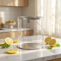 Vente en gros usine : Seau à peinture en fer blanc 1L, 2L, 3L avec poignée et couvercle, Seau en plastique avec design personnalisé, Boîtes en plastique, Boîtes métalliques