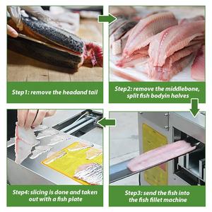เครื่องหั่นปลาอัตโนมัติสำหรับปลาแอนโชวี่ ปลาค็อด ปลาเทราต์ ปลาแซลมอน ปลาดุกรมควัน ปลาทิลาเปีย <span class=keywords><strong>ราคา</strong></span> - Product Image 5
