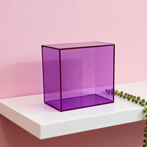 Easy Assembly Acrylic 3mm Irregular Shape Customizable Acrylic Display Case for Wall-Mounted Display Shelf - Product Image 4