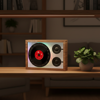 Altavoces Portátiles KUANGXIANG K18 Art Visual, Combinación de Sonido y Vídeo, Marco de Fotos con Reproductor de CD, Radio y Control Remoto