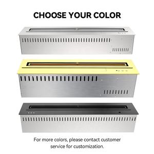 Cheminée à éthanol intérieure moderne de luxe personnalisée de 18 pouces en acier inoxydable avec télécommande, idéale pour appartement - Vente chaude - Product Image 3