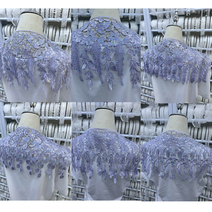 Chất lượng cao bán buôn GPO encaje Blanco nước hòa tan polyester thêu chuỗi ren TRIM biên giới - Product Image 6