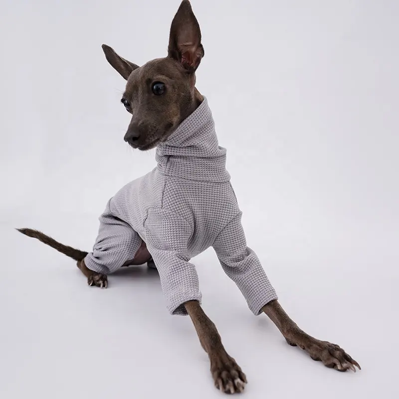 الياقة المدورة سترة الكلب الدافئة ملابس الحيوانات الأليفة قميص مريح الكلب