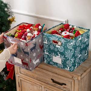 Boîte de rangement pliable en tissu avec porte-étiquettes, bacs de rangement en feutre pour placard, <span class=keywords><strong>Kallax</strong></span>, vêtements, jouets, chambre d'enfant - Product Image 2